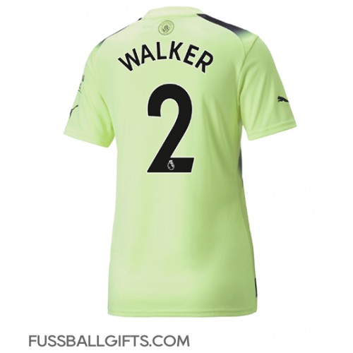 Manchester City Kyle Walker #2 Fußballbekleidung 3rd trikot Damen 2022-23 Kurzarm